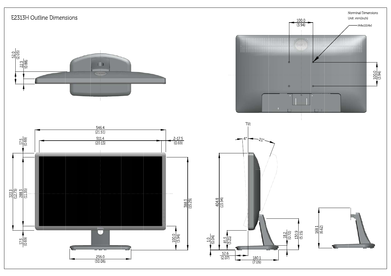 Dell E1713S Monitor User Manual | Page 4 / 4