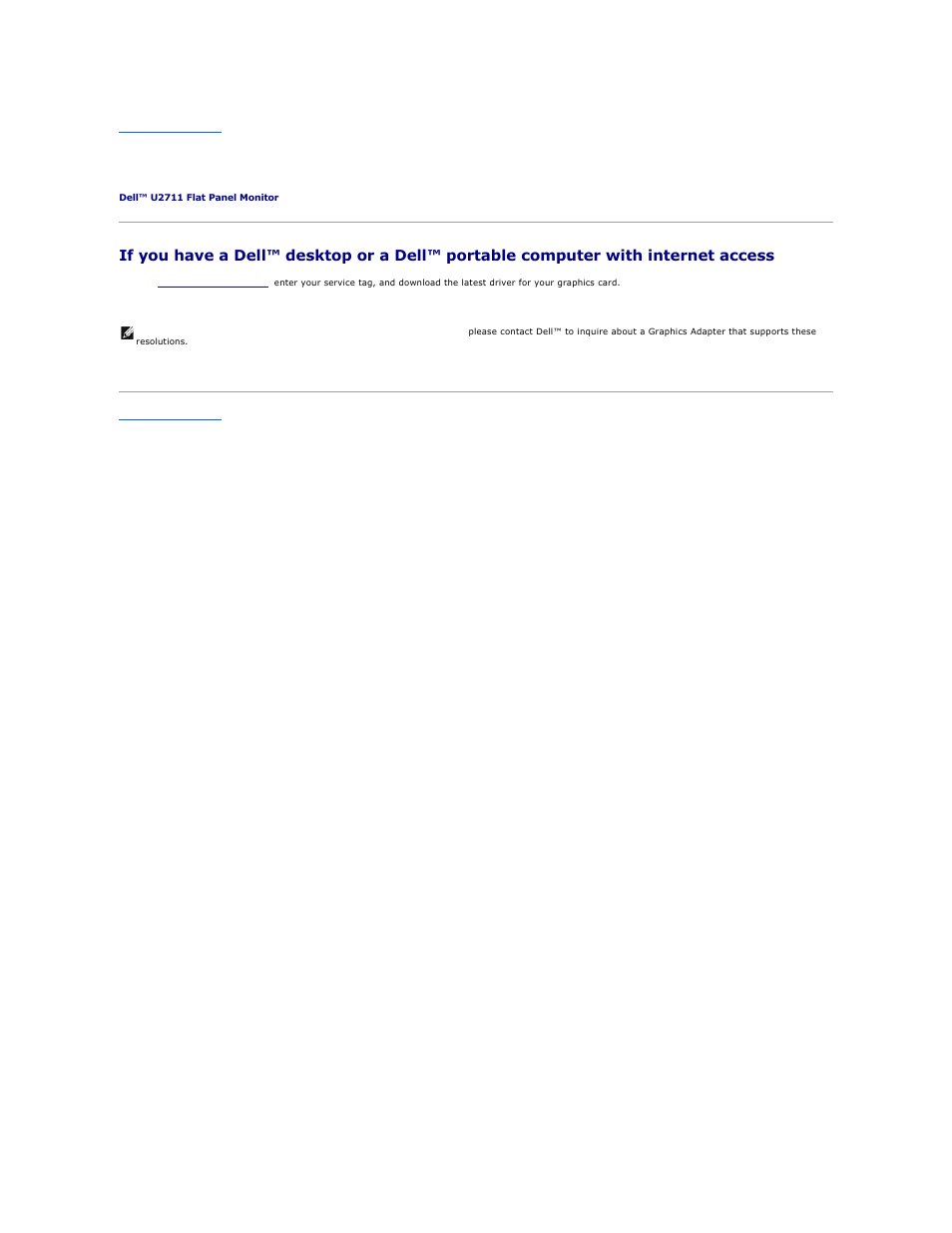 Setting up your monitor | Dell U2711 Monitor User Manual | Page 16 / 43