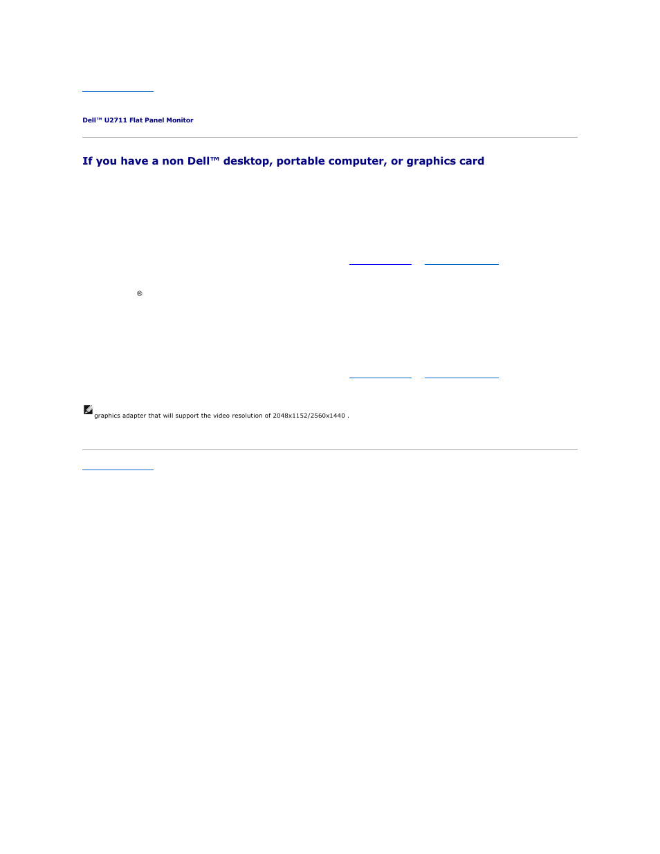 Setting up your monitor | Dell U2711 Monitor User Manual | Page 17 / 43