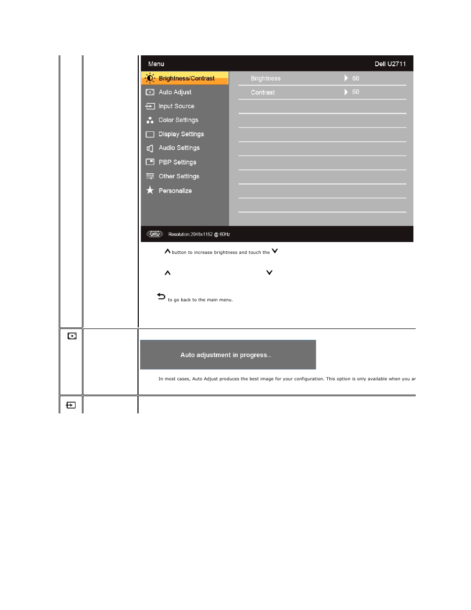 Dell U2711 Monitor User Manual | Page 22 / 43