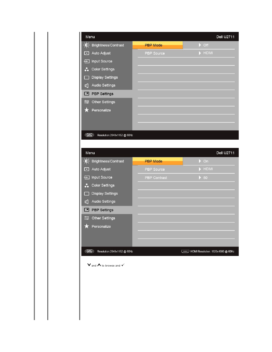 Dell U2711 Monitor User Manual | Page 28 / 43