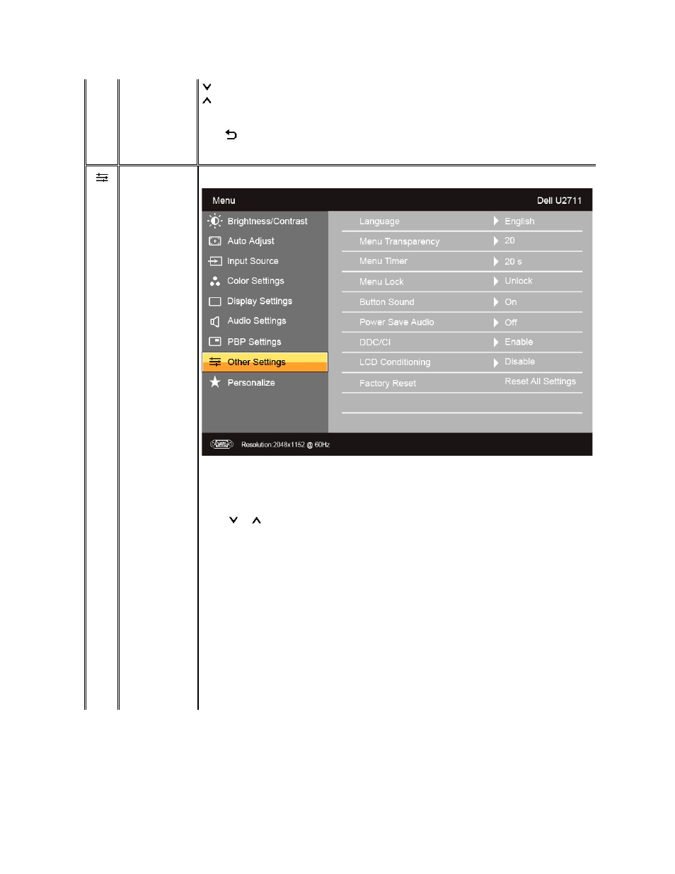 Dell U2711 Monitor User Manual | Page 29 / 43