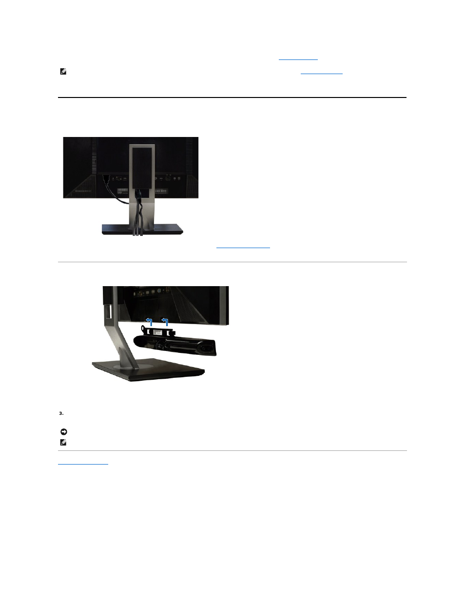 Organizing your cables, Attaching the soundbar (optional) | Dell U2711 Monitor User Manual | Page 38 / 43