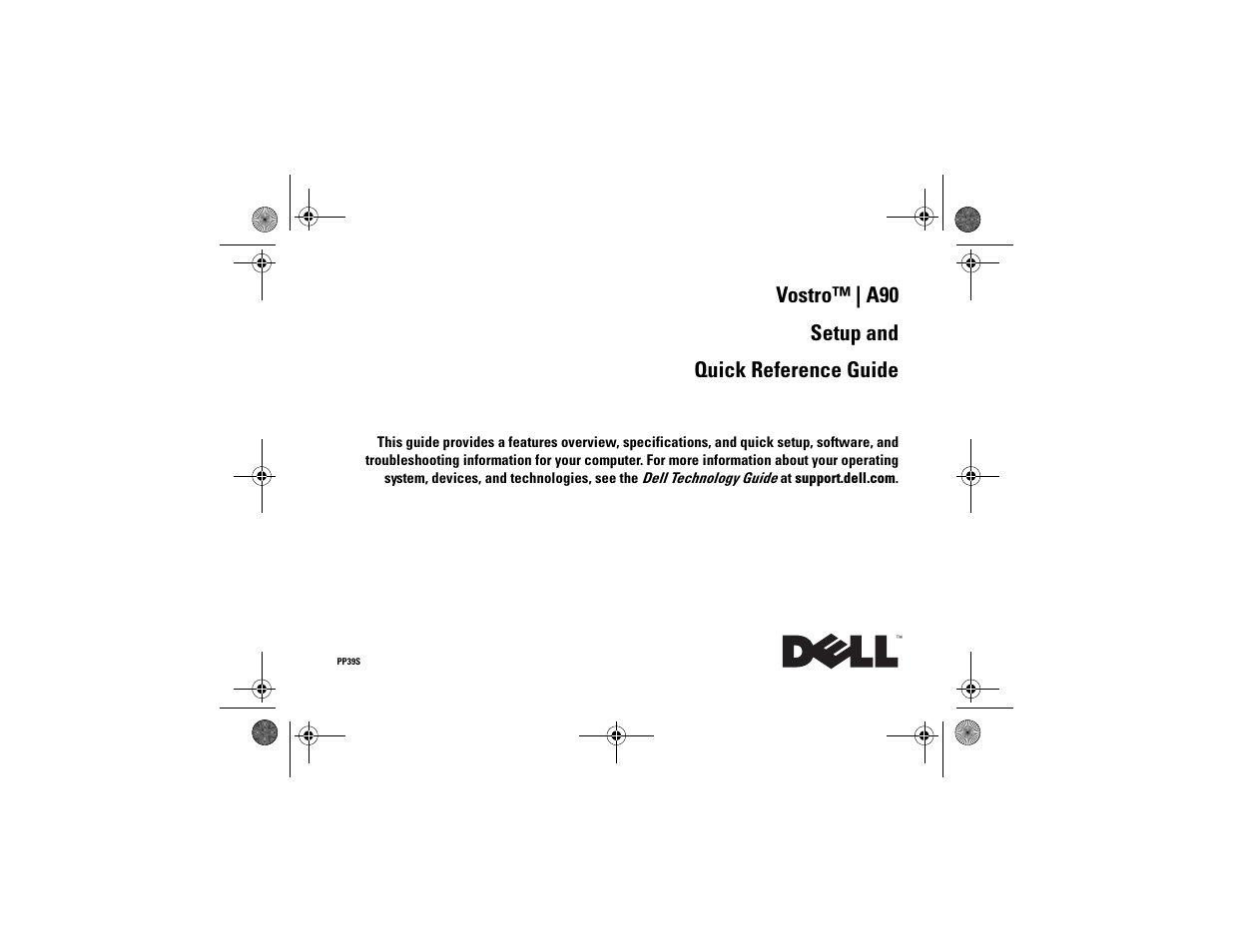 Dell Vostro A90 (Late 2008) User Manual | 60 pages