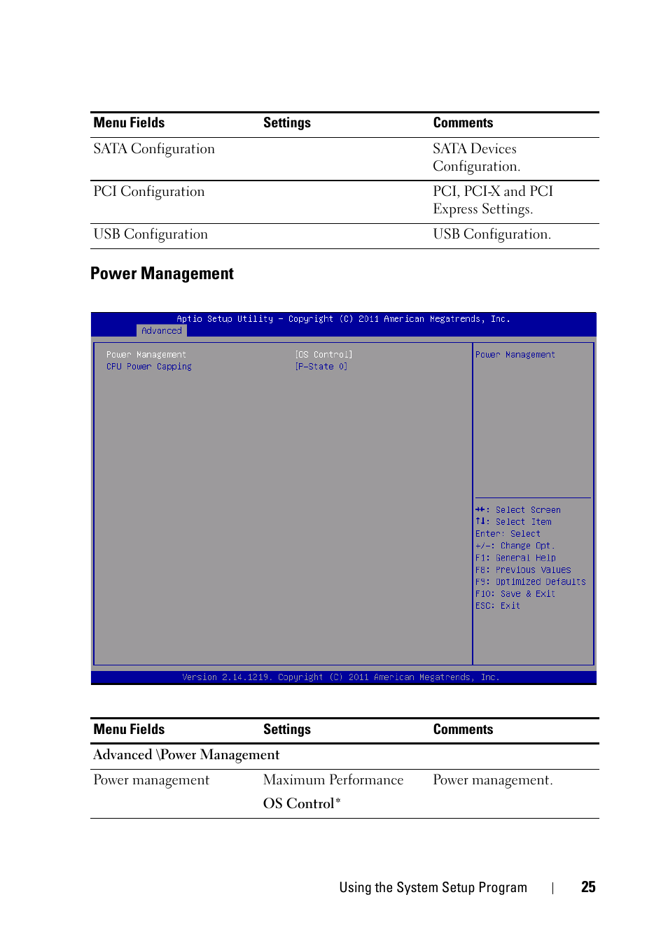 Power management | Dell PowerEdge C5220 User Manual | Page 25 / 124