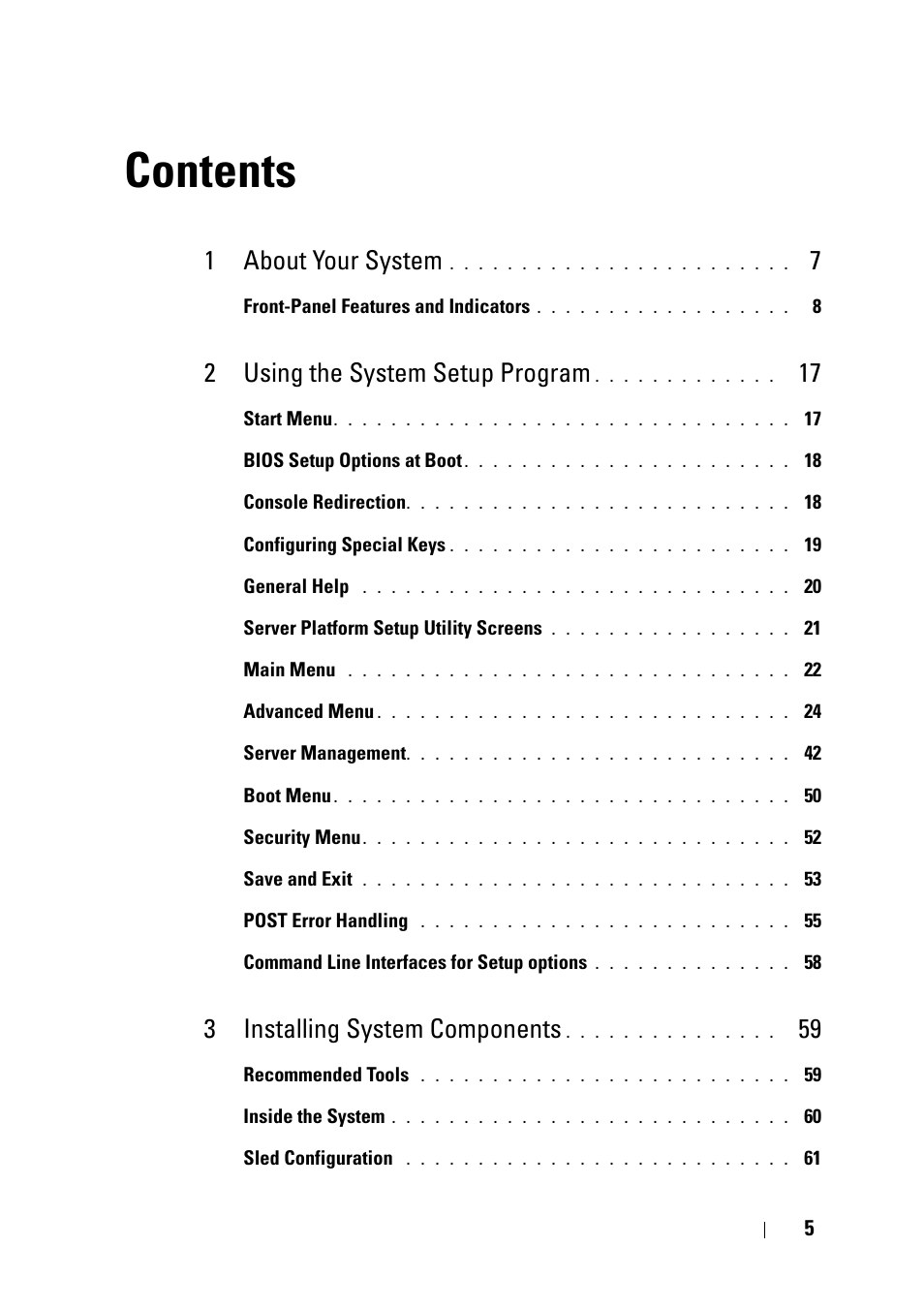 Dell PowerEdge C5220 User Manual | Page 5 / 124