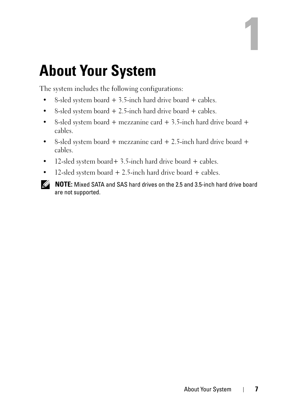 About your system | Dell PowerEdge C5220 User Manual | Page 7 / 124