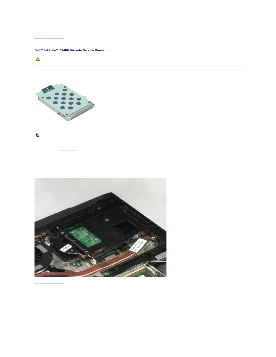 Hard drive, Removing the hard drive | Dell Latitude E5400 (Mid 2008) User Manual | Page 17 / 42