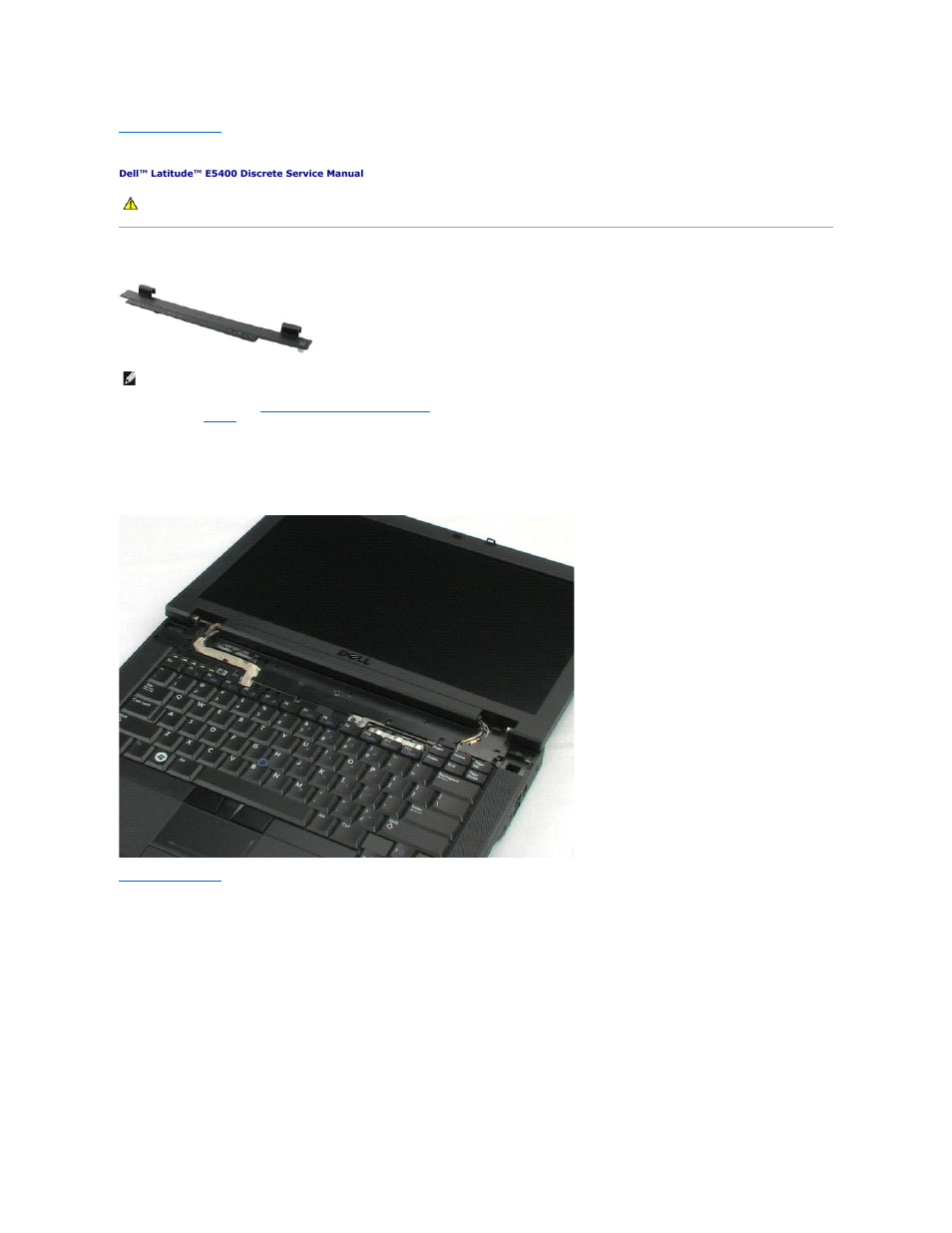 Hinge cover, Removing the hinge cover | Dell Latitude E5400 (Mid 2008) User Manual | Page 24 / 42