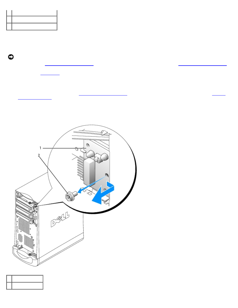 Removing the control panel | Dell Precision 670 User Manual | Page 118 / 200