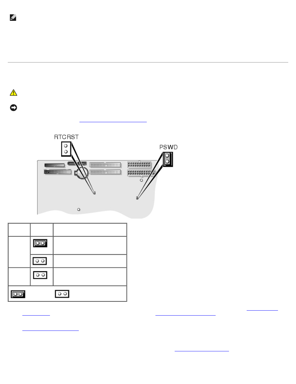 Clearing forgotten passwords | Dell Precision 670 User Manual | Page 36 / 200
