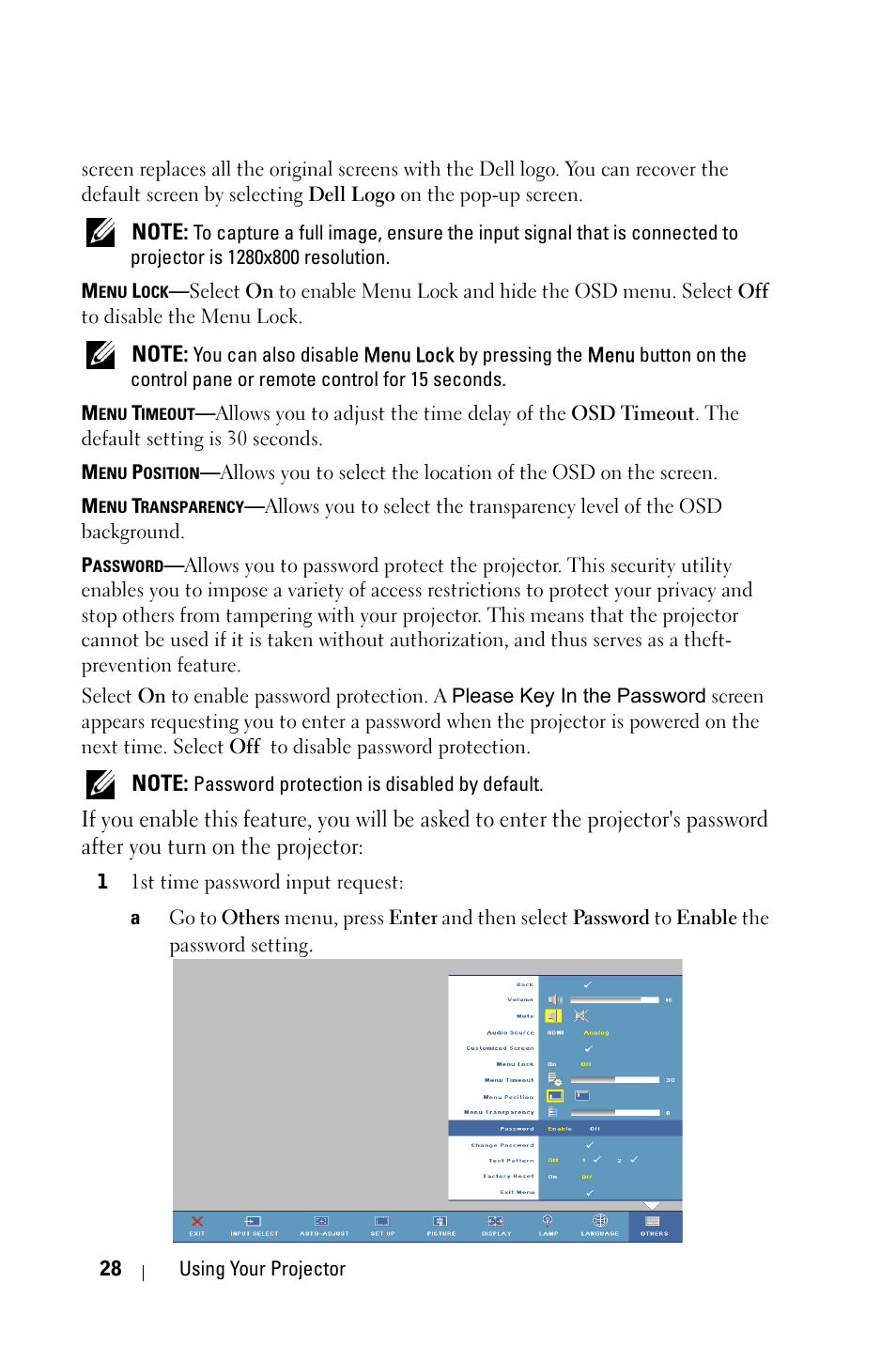 Dell M409WX Projector User Manual | Page 28 / 45