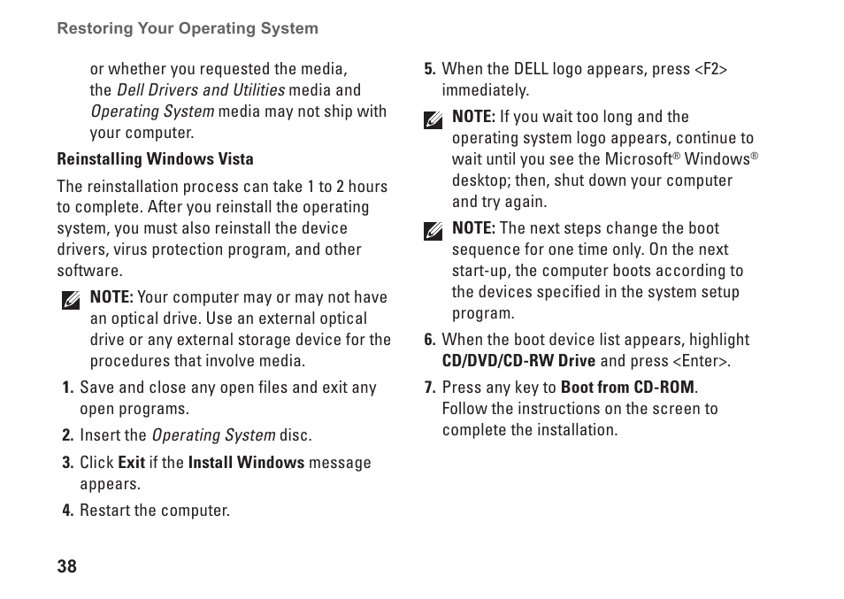 Dell Inspiron 1210 (Late 2008) User Manual | Page 40 / 62