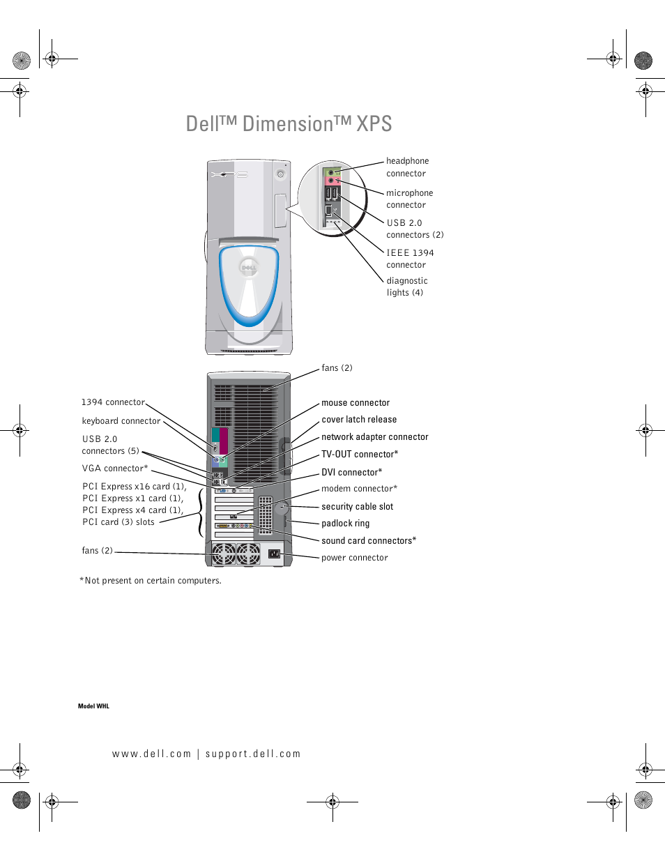 Dell XPS/Dimension XPS Gen 5 User Manual | 162 pages