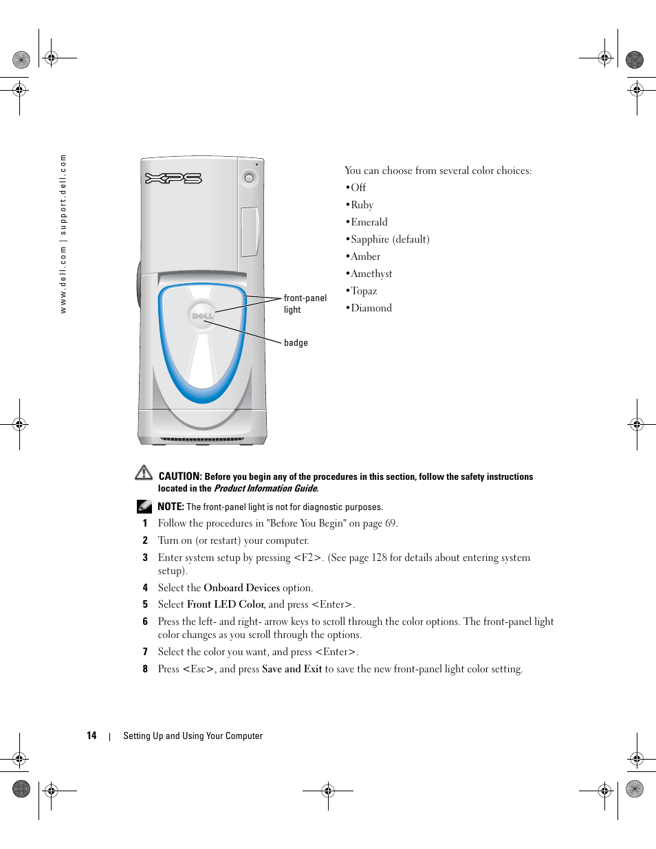 Dell XPS/Dimension XPS Gen 5 User Manual | Page 14 / 162