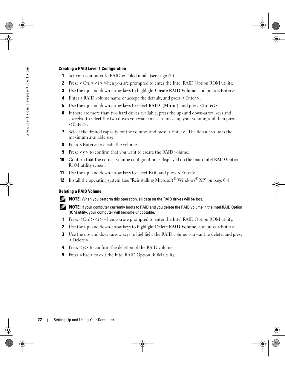 Dell XPS/Dimension XPS Gen 5 User Manual | Page 22 / 162