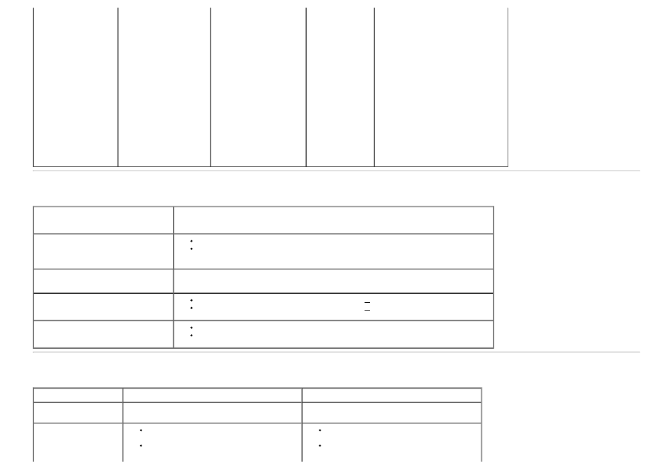 Electrical specifications, Physical characteristics | Dell P2212H Monitor User Manual | Page 12 / 55