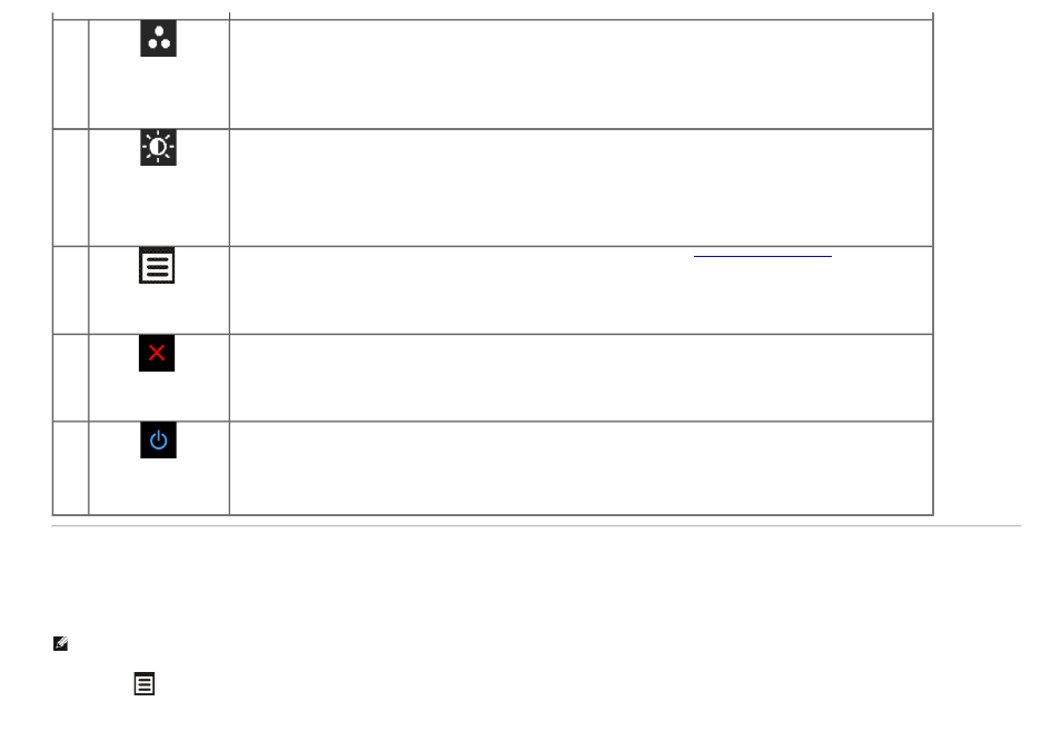 Using the on-screen display (osd) menu, Accessing the menu system | Dell P2212H Monitor User Manual | Page 25 / 55