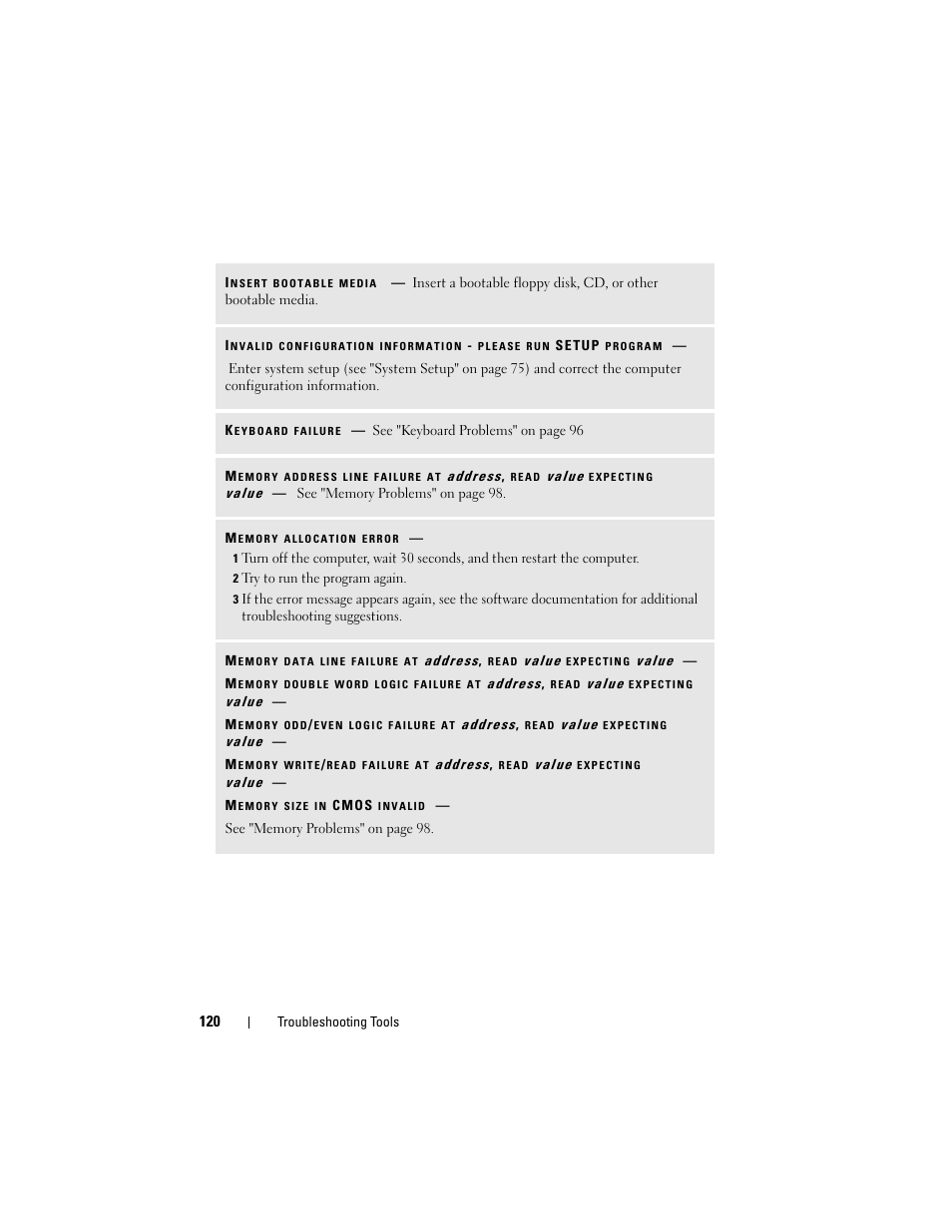 Dell Precision T7400 (Late 2007) User Manual | Page 120 / 307