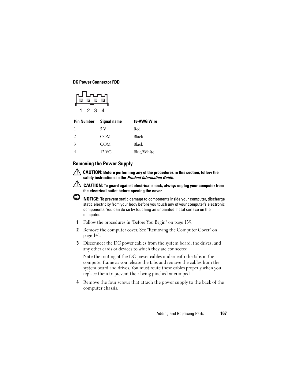 Dell Precision T7400 (Late 2007) User Manual | Page 167 / 307