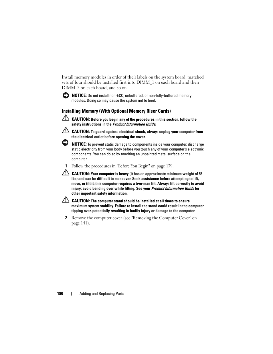 Dell Precision T7400 (Late 2007) User Manual | Page 180 / 307