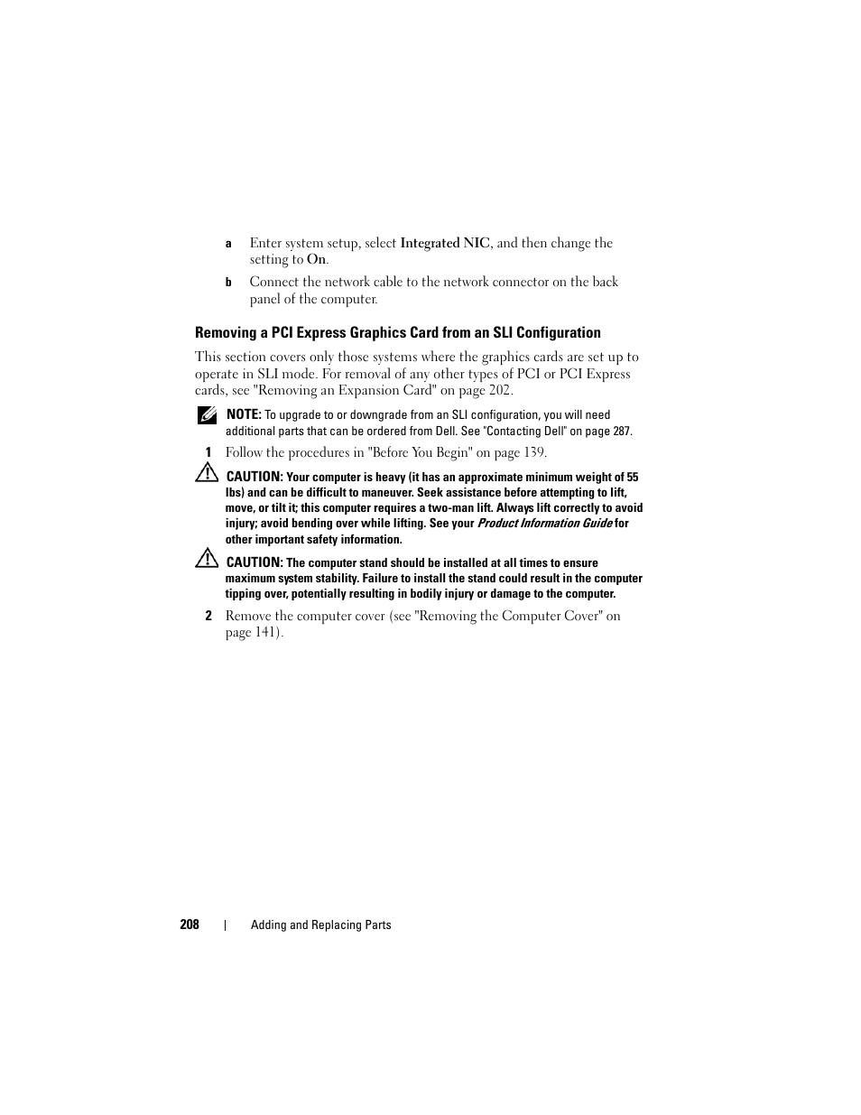 Dell Precision T7400 (Late 2007) User Manual | Page 208 / 307