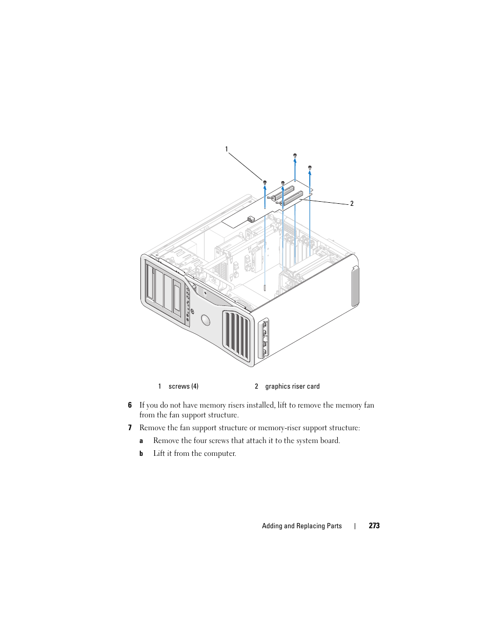 Dell Precision T7400 (Late 2007) User Manual | Page 273 / 307