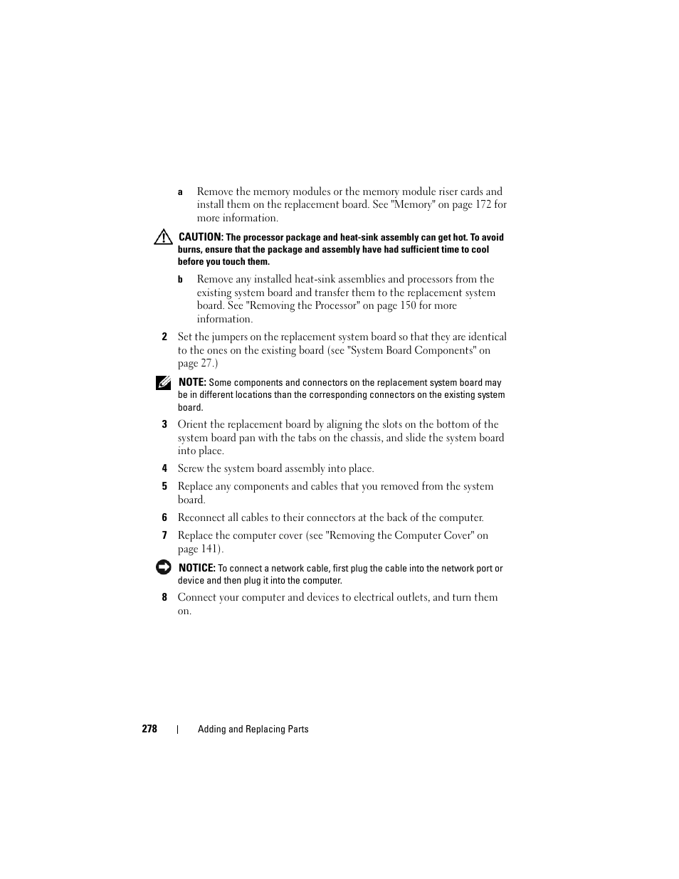 Dell Precision T7400 (Late 2007) User Manual | Page 278 / 307