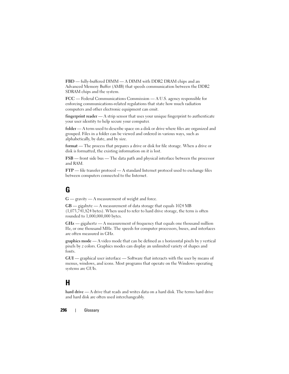 Dell Precision T7400 (Late 2007) User Manual | Page 296 / 307