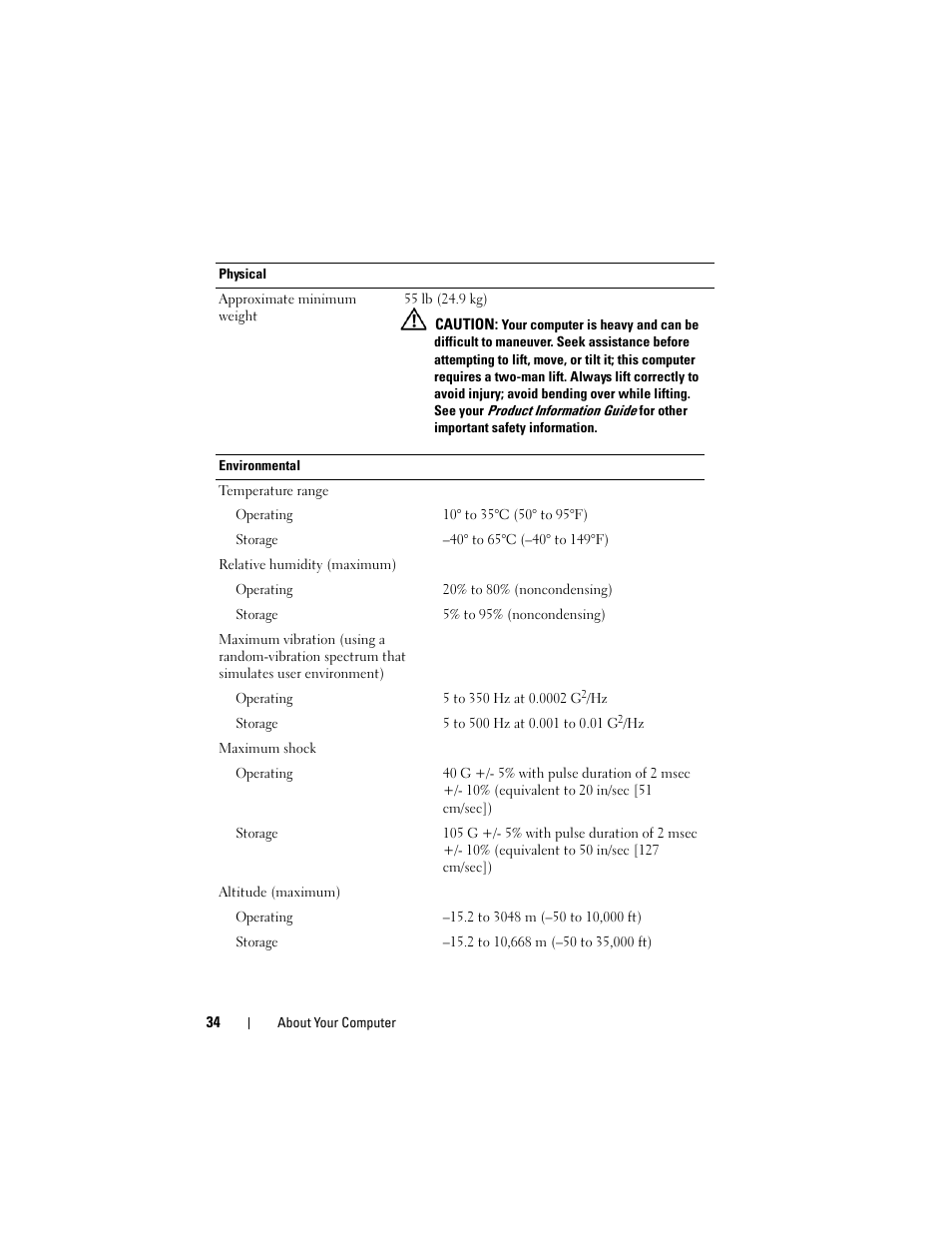 Dell Precision T7400 (Late 2007) User Manual | Page 34 / 307