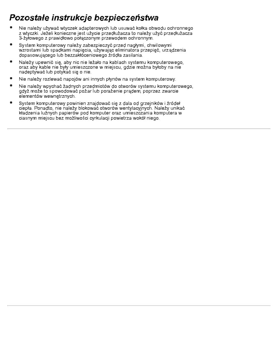 Pozostale instrukcje bezpieczenstwa, Nom information (mexico only), Información para nom (únicamente para méxico) | Dell Latitude C500 User Manual | Page 154 / 188