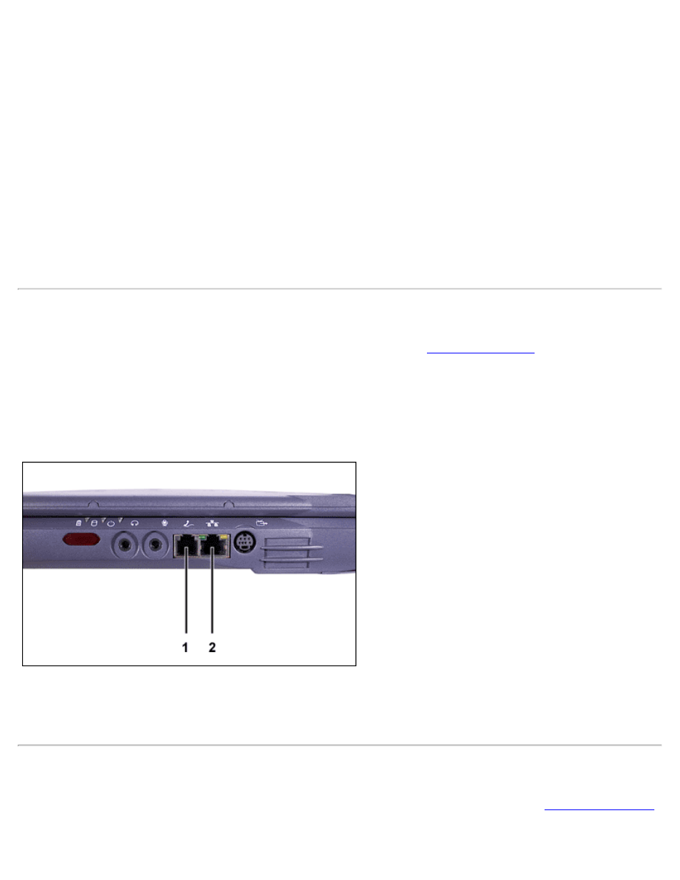 Modem, Network, Optional network connector | Optional modem connector | Dell Latitude C500 User Manual | Page 42 / 188