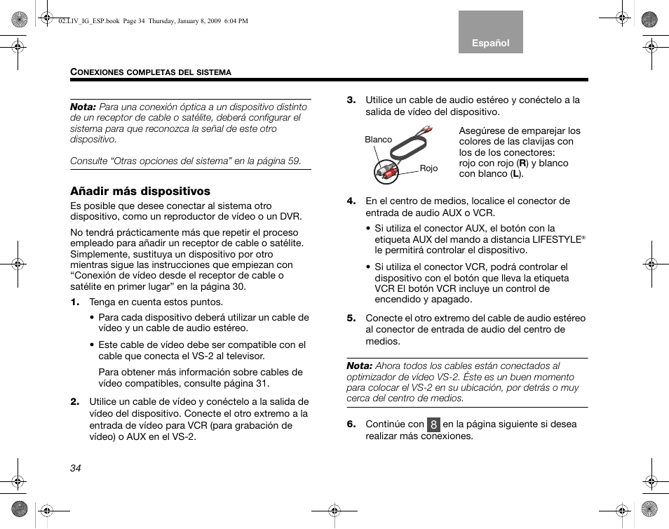 Añadir más dispositivos | Bose AM314478 User Manual | Page 124 / 260