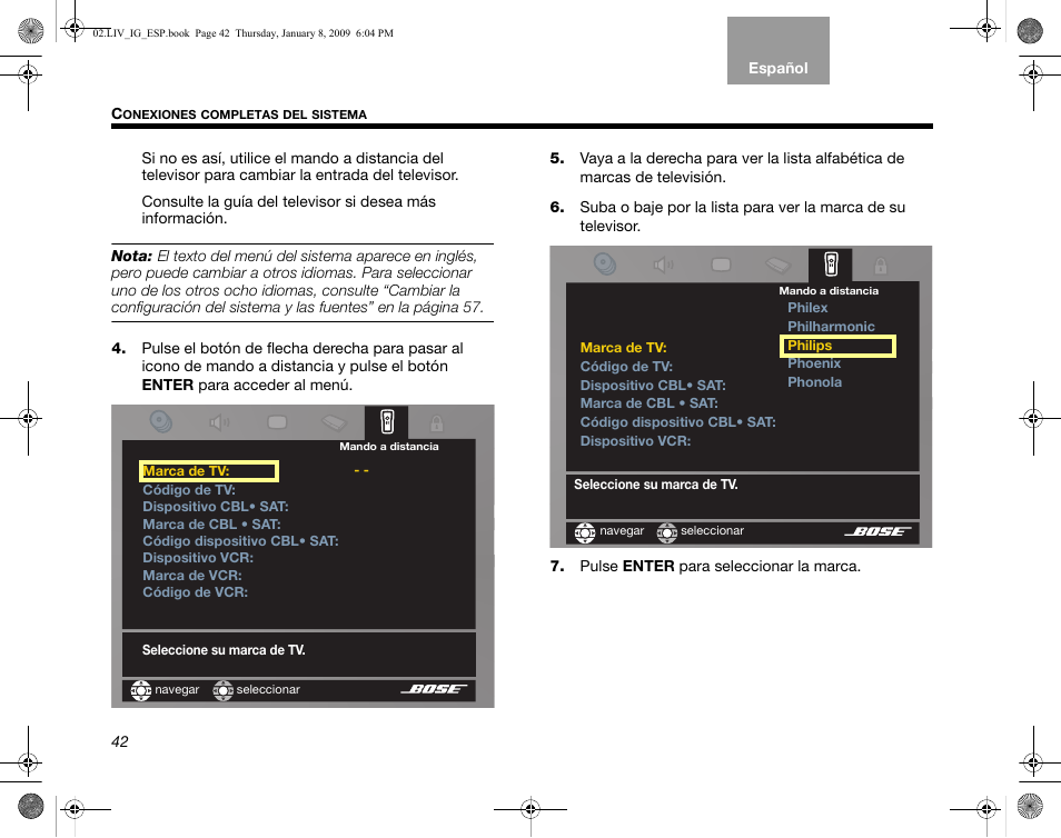 Bose AM314478 User Manual | Page 132 / 260