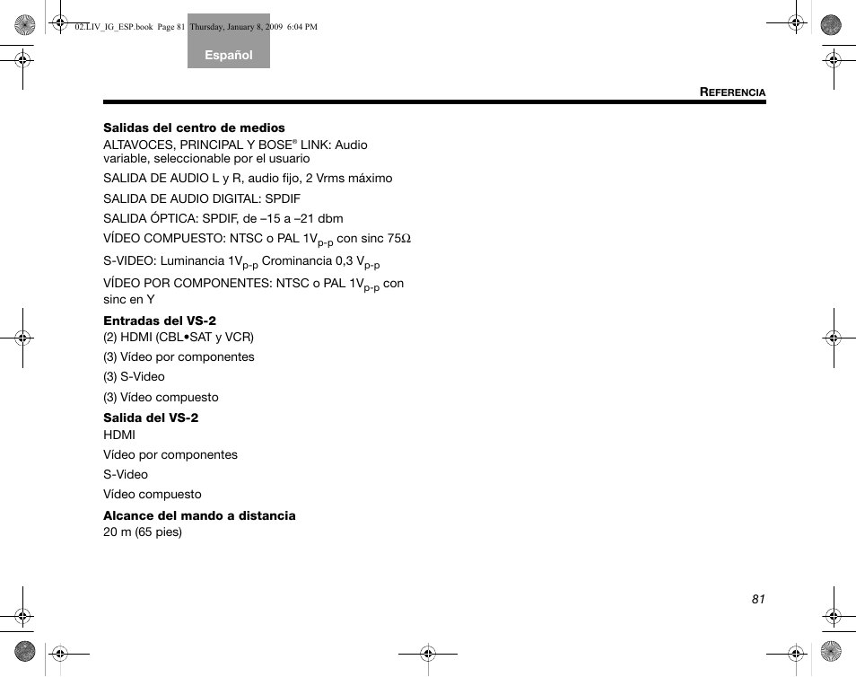 Bose AM314478 User Manual | Page 171 / 260