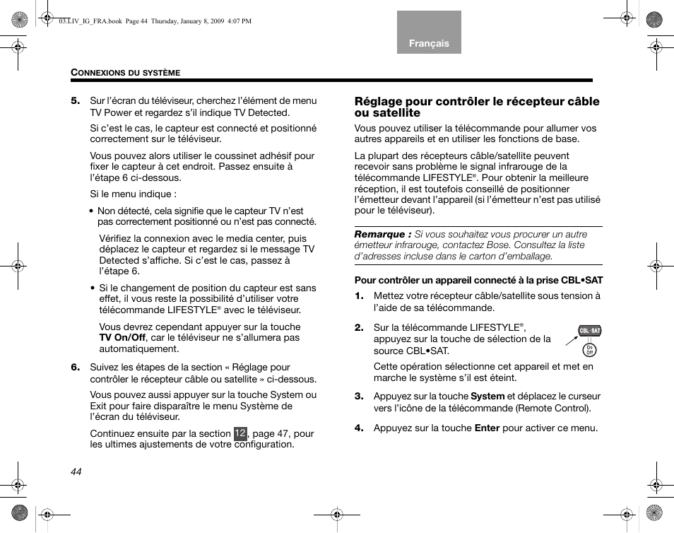 Bose AM314478 User Manual | Page 220 / 260