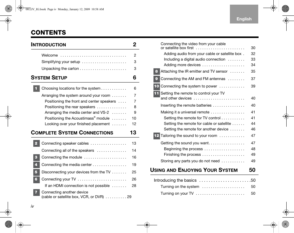 Bose AM314478 User Manual | Page 4 / 260