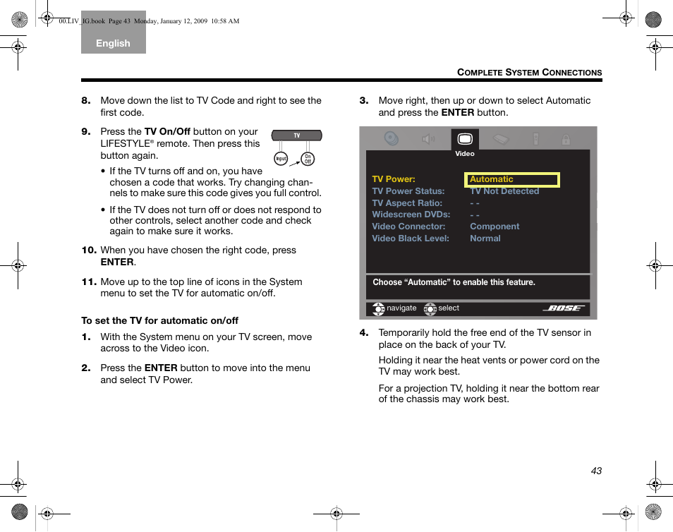 Bose AM314478 User Manual | Page 47 / 260