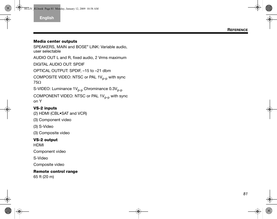 Bose AM314478 User Manual | Page 85 / 260