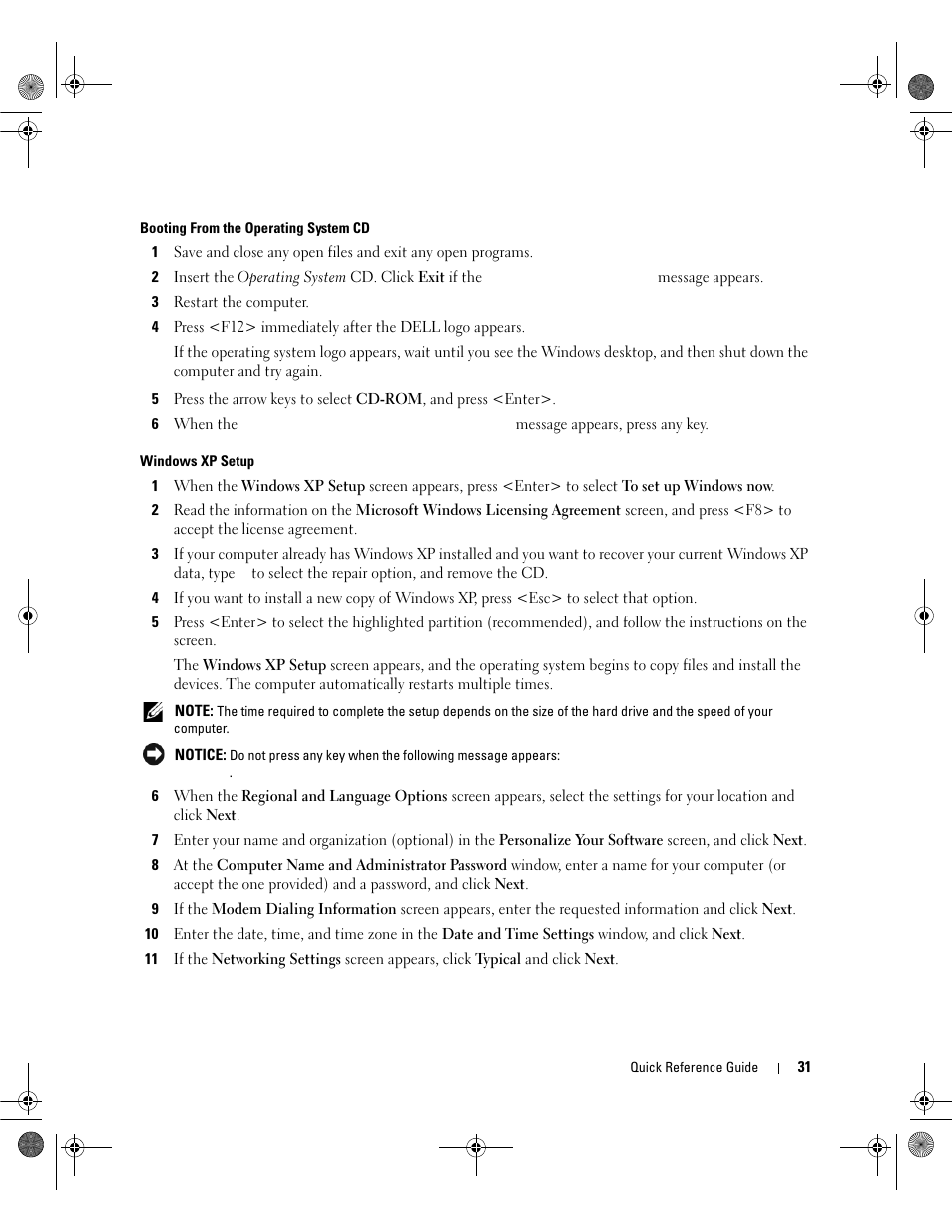 Dell OptiPlex 745c (Early 2007) User Manual | Page 31 / 36