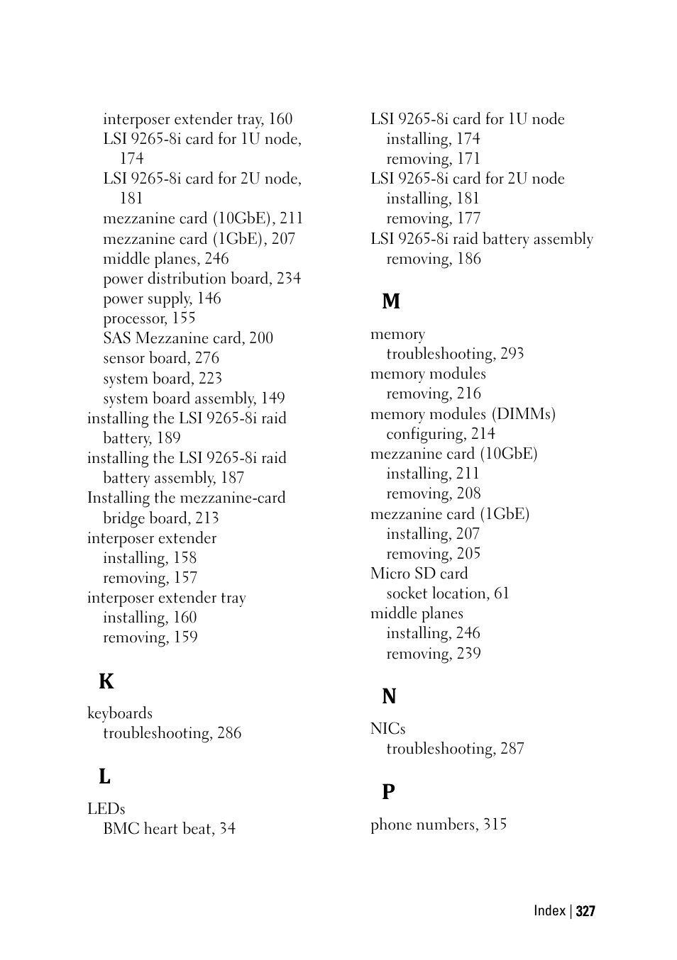 Dell PowerEdge C6220 User Manual | Page 327 / 329