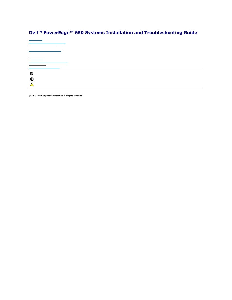 Dell PowerEdge 650 User Manual | 73 pages