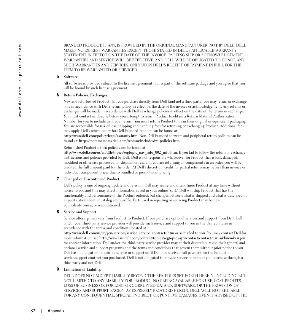 Dell 924 All-in-One Photo Printer User Manual | Page 82 / 94