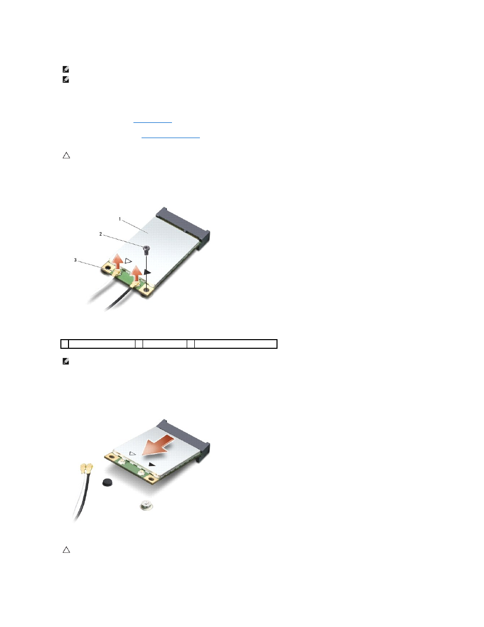 Removing the mini-card | Dell Studio 1557 (Late 2009) User Manual | Page 33 / 49