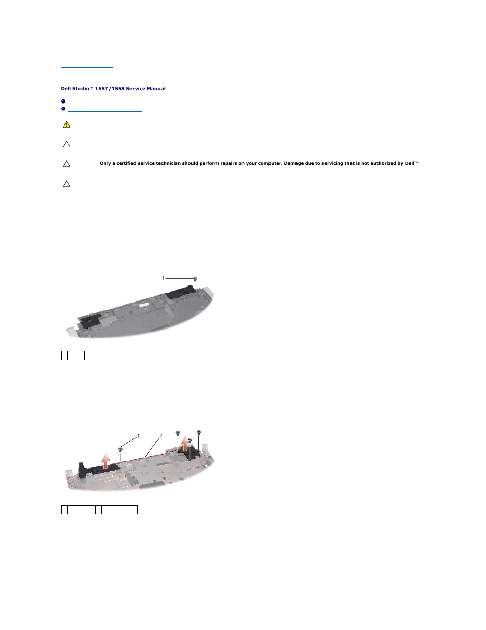 Speaker assembly, Removing the speaker assembly, Replacing the speaker assembly | Dell Studio 1557 (Late 2009) User Manual | Page 41 / 49