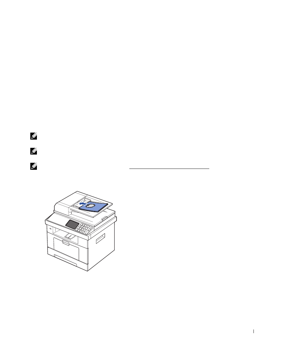 Loading an original document | Dell 2355dn Multifunction Mono Laser Printer User Manual | Page 142 / 344