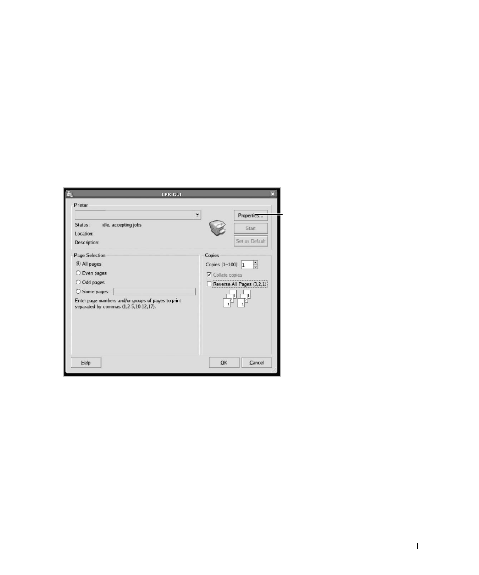 Printing a document, Printing from applications | Dell 2355dn Multifunction Mono Laser Printer User Manual | Page 256 / 344