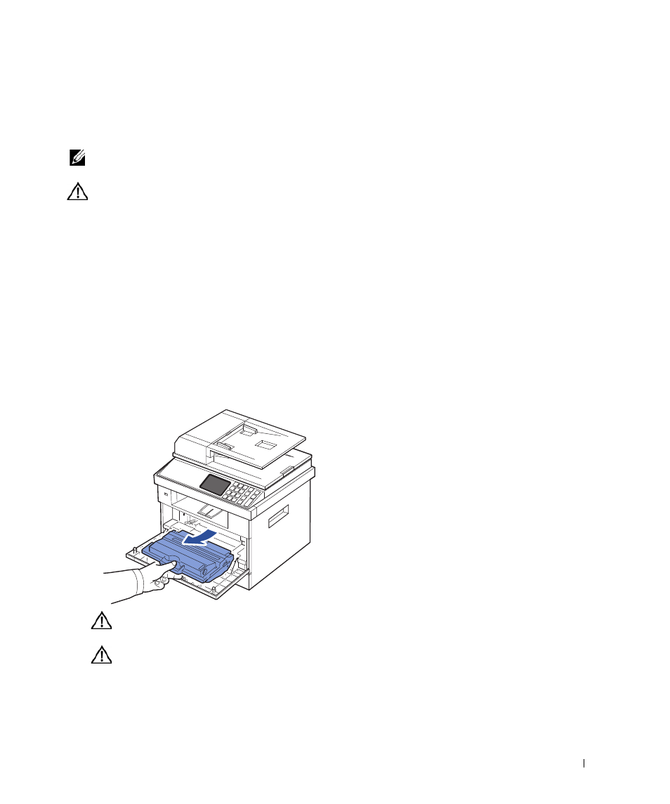 Cleaning your printer, Cleaning the exterior, Cleaning the interior | Dell 2355dn Multifunction Mono Laser Printer User Manual | Page 268 / 344