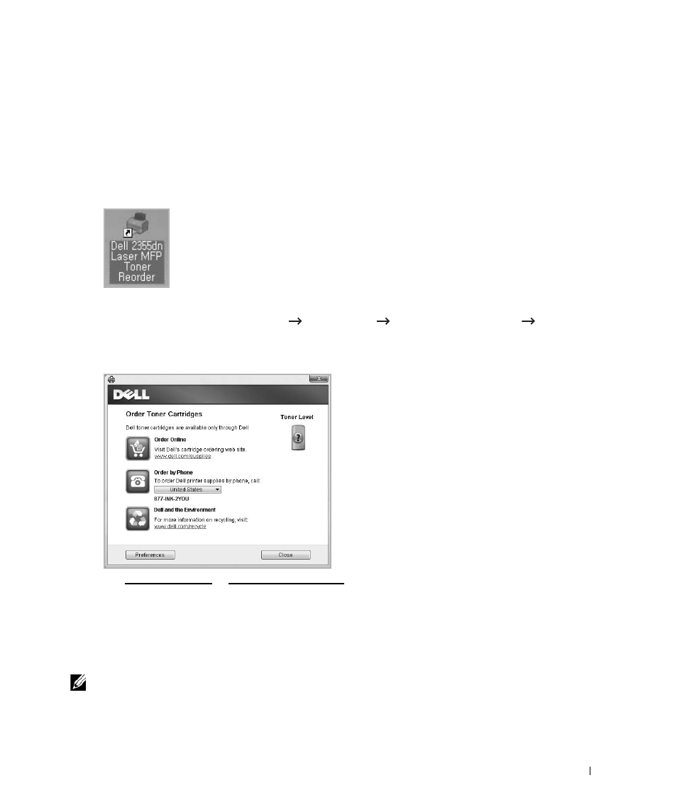 Ordering supplies | Dell 2355dn Multifunction Mono Laser Printer User Manual | Page 278 / 344