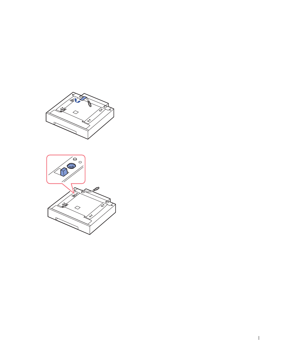 Installing an optional tray 2 | Dell 2355dn Multifunction Mono Laser Printer User Manual | Page 326 / 344